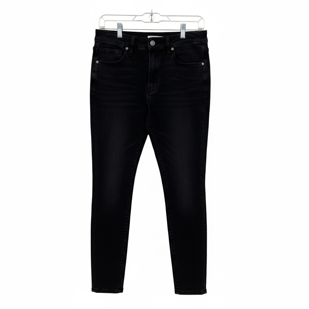 Good American Good Legs Crop Dark Black Jeans